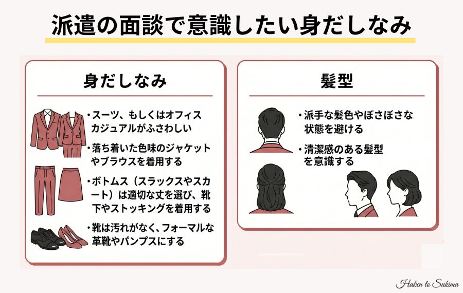 派遣の面談の服装と身だしなみ
