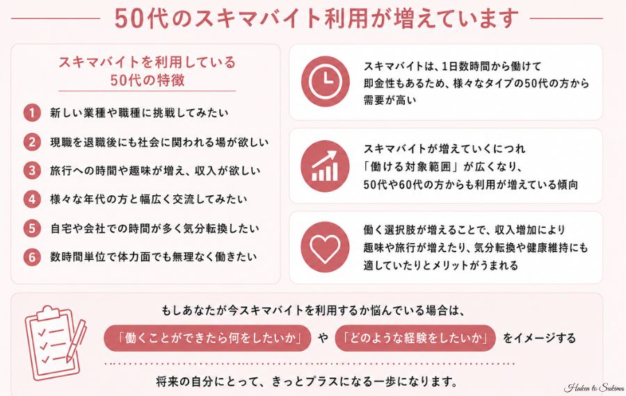 スキマバイトおすすめ理由